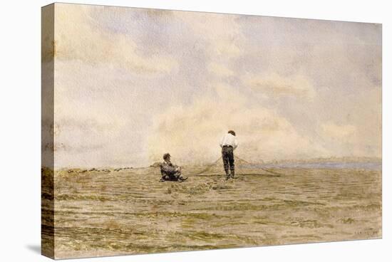 Mending the Net, 1882-Thomas Cowperthwait Eakins-Stretched Canvas