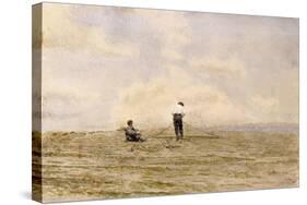 Mending the Net, 1882-Thomas Cowperthwait Eakins-Stretched Canvas