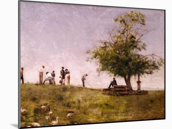 Mending the Net-Thomas Cowperthwait Eakins-Mounted Giclee Print