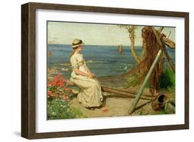 Mending the Nets, Newlyn, Cornwall, 1882-Ernest Albert Waterlow-Framed Giclee Print