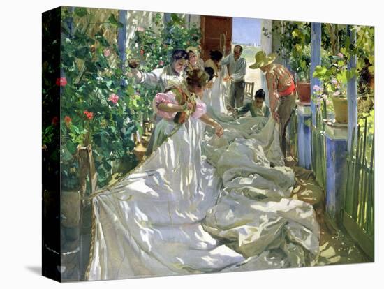 Mending the Sail-Joaqu?n Sorolla y Bastida-Stretched Canvas