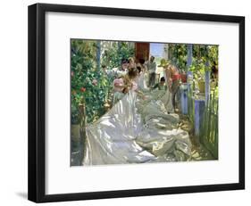 Mending the Sail-Joaqu?n Sorolla y Bastida-Framed Giclee Print