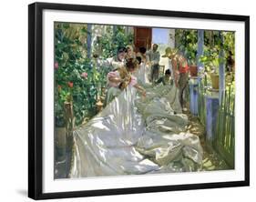 Mending the Sail-Joaqu?n Sorolla y Bastida-Framed Giclee Print