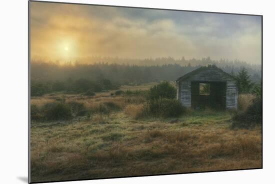 Mendocino Coast Shack and Morning Sun-Vincent James-Mounted Photographic Print