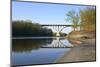 Mendota Bridge from Shores of Minnesota River-jrferrermn-Mounted Photographic Print