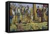 Mendoza Foundation, Polychrome Ceramic, Monument to Brotherhood Between Spain and Argentina-null-Framed Stretched Canvas