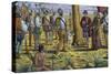 Mendoza Foundation, Polychrome Ceramic, Monument to Brotherhood Between Spain and Argentina-null-Stretched Canvas