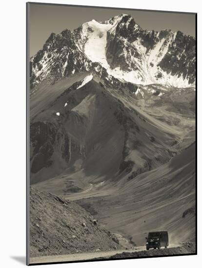 Mendoza Province, Las Cuevas, Road to Christo Redentor Statue by Cerro Aconcagua, Argentina-Walter Bibikow-Mounted Photographic Print