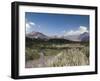 Mendoza Province, Uspallata, Andes Mountains and Rio Mendoza River, Argentina-Walter Bibikow-Framed Photographic Print