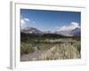 Mendoza Province, Uspallata, Andes Mountains and Rio Mendoza River, Argentina-Walter Bibikow-Framed Photographic Print