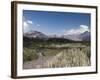 Mendoza Province, Uspallata, Andes Mountains and Rio Mendoza River, Argentina-Walter Bibikow-Framed Photographic Print