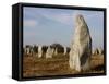 Menec Menhirs in Carnac, Morbihan, Brittany, France, Europe-null-Framed Stretched Canvas