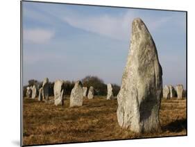 Menec Menhirs in Carnac, Morbihan, Brittany, France, Europe-null-Mounted Photographic Print