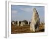 Menec Menhirs in Carnac, Morbihan, Brittany, France, Europe-null-Framed Photographic Print