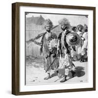 Menelik II Guards in Abyssinia or Ethiopia 1903-Chris Hellier-Framed Giclee Print