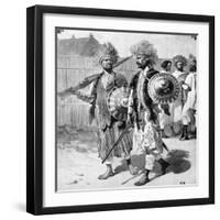 Menelik II Guards in Abyssinia or Ethiopia 1903-Chris Hellier-Framed Giclee Print