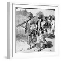 Menelik II Guards in Abyssinia or Ethiopia 1903-Chris Hellier-Framed Giclee Print