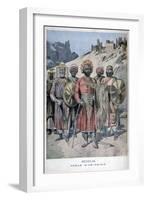 Menelik II of Abyssinia, 1895-Henri Meyer-Framed Giclee Print