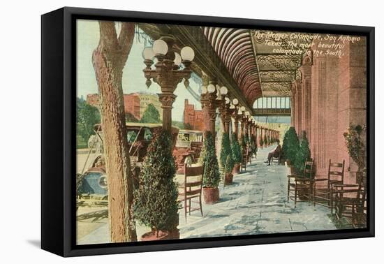 Menger Colonnade, San Antonio, Texas-null-Framed Stretched Canvas