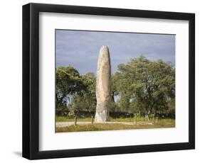 Menhir da Meada, Marvao in the Alentejo. Iberian peninsula, Portugal-Martin Zwick-Framed Photographic Print