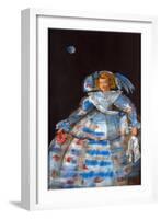 Menina with Blue Moon-Marisa Leon-Framed Giclee Print