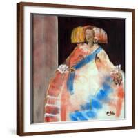 Menina with Sash and Flower-Marisa Leon-Framed Giclee Print