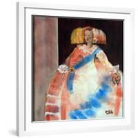 Menina with Sash and Flower-Marisa Leon-Framed Giclee Print