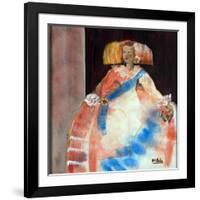 Menina with Sash and Flower-Marisa Leon-Framed Giclee Print