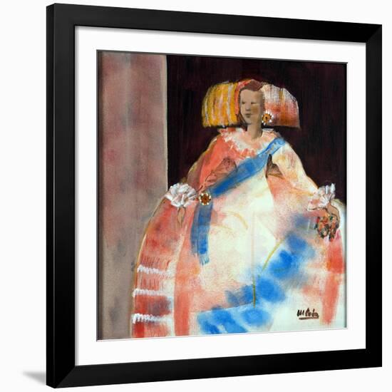 Menina with Sash and Flower-Marisa Leon-Framed Giclee Print