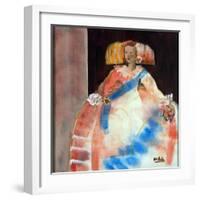 Menina with Sash and Flower-Marisa Leon-Framed Giclee Print