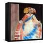 Menina with Sash and Flower-Marisa Leon-Framed Stretched Canvas