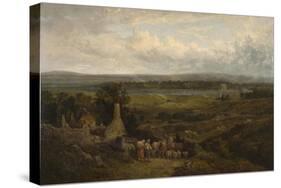 Menlough Castle, Galway, Ireland-David Cox-Stretched Canvas