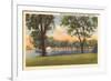 Menominee Park and Lagoon, Oshkosh, Wisconsin-null-Framed Art Print