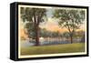 Menominee Park and Lagoon, Oshkosh, Wisconsin-null-Framed Stretched Canvas