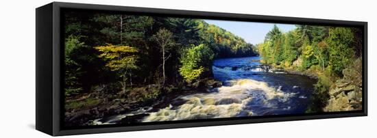 Menominee River at Piers Gorge, Upper Peninsula of Michigan, Michigan, USA-null-Framed Stretched Canvas