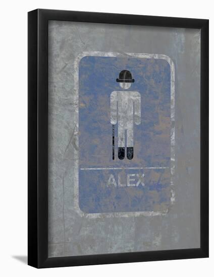 Mens Bathroom - Alex-null-Framed Poster