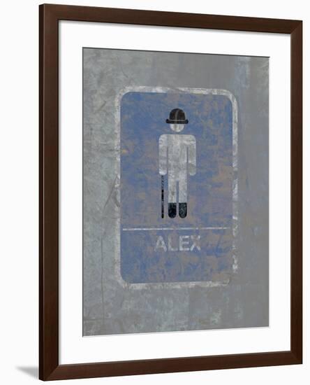 Mens Bathroom - Alex-null-Framed Poster