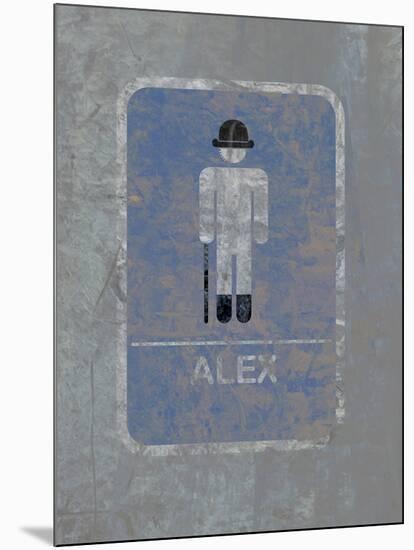 Mens Bathroom - Alex-null-Mounted Poster