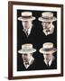 Mens Hats, USA, 1920-null-Framed Giclee Print