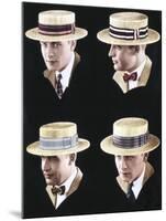 Mens Hats, USA, 1920-null-Mounted Giclee Print