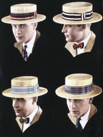 Mens Hats, USA, 1920' Giclee Print 