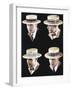 Mens Hats, USA, 1920-null-Framed Giclee Print