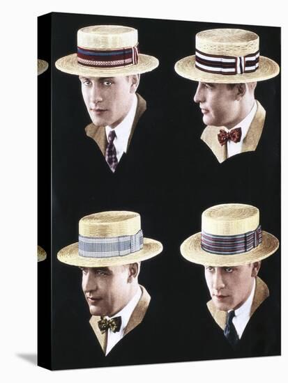 Mens Hats, USA, 1920-null-Stretched Canvas