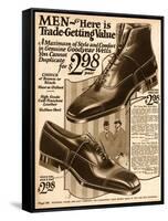 Mens Shoes 1924-null-Framed Stretched Canvas