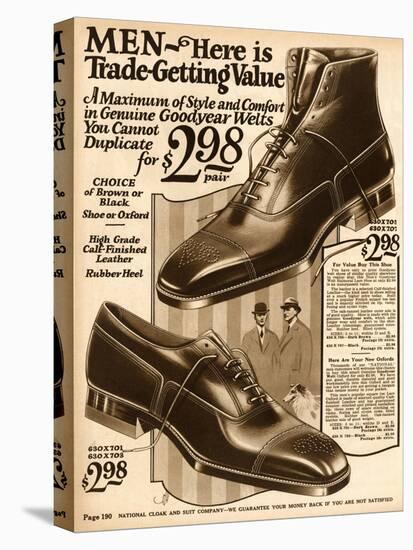 Mens Shoes 1924-null-Stretched Canvas