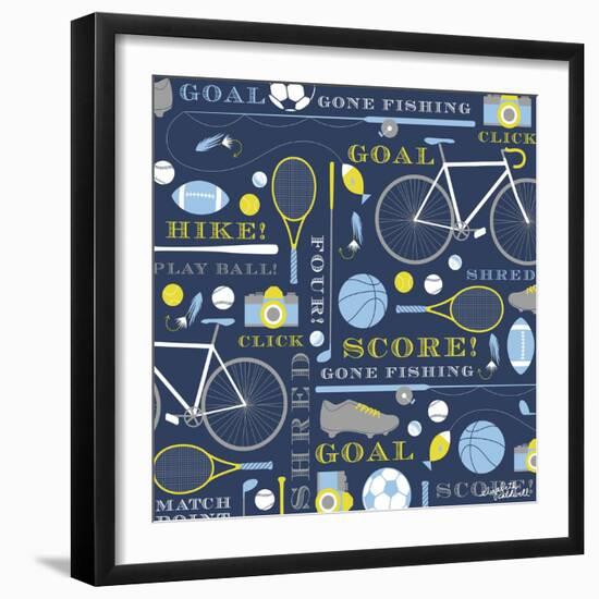 Mens Sports-Elizabeth Caldwell-Framed Giclee Print