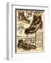 Mens Work Shoes 1924-null-Framed Photographic Print