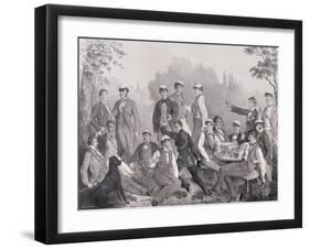 Mensuren' or Student Members of the Duelling Society on a Outing-null-Framed Giclee Print