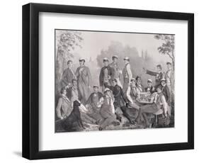 Mensuren' or Student Members of the Duelling Society on a Outing-null-Framed Giclee Print