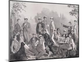 Mensuren' or Student Members of the Duelling Society on a Outing-null-Mounted Giclee Print